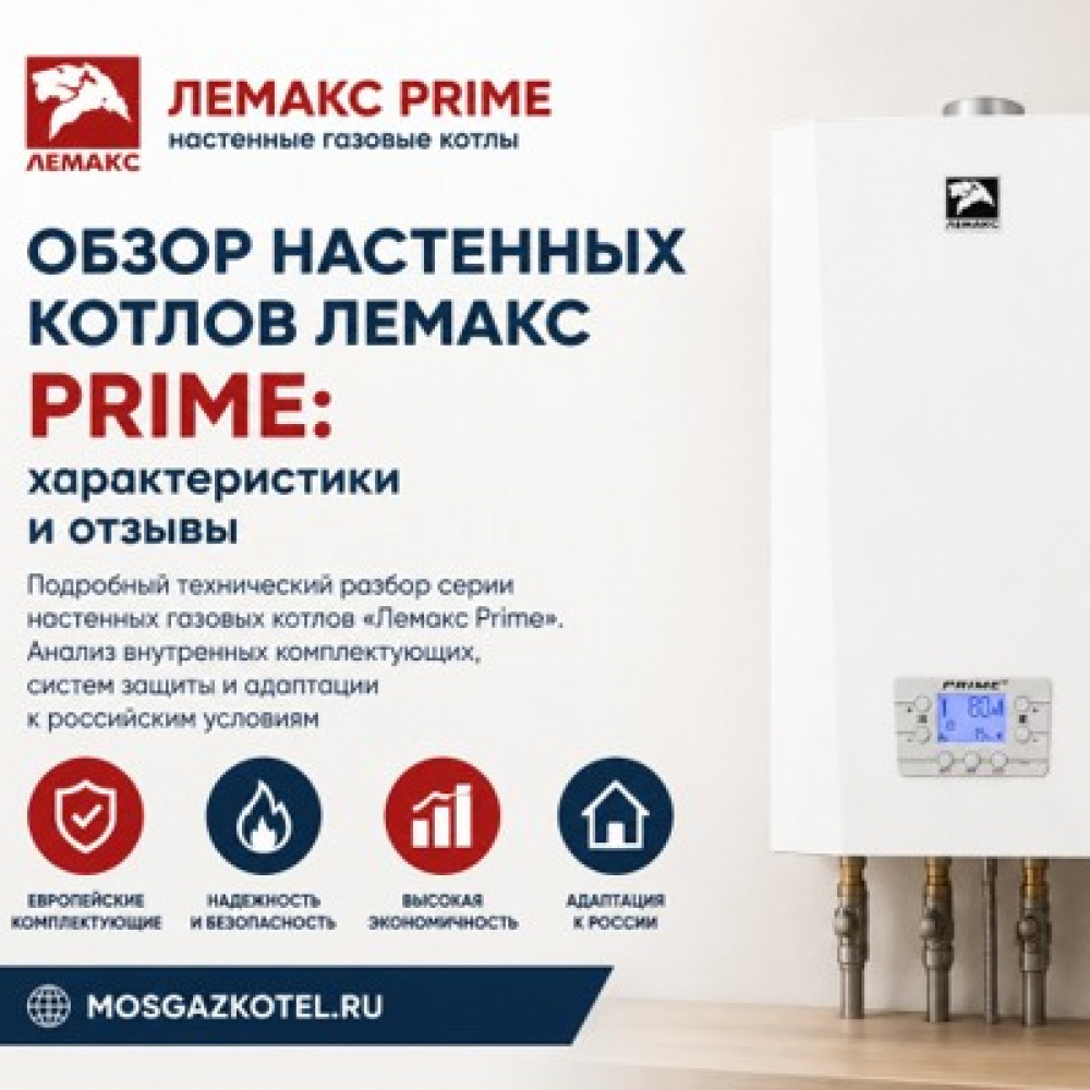 Обзор настенных котлов Лемакс Prime: европейские комплектующие в российском приборе