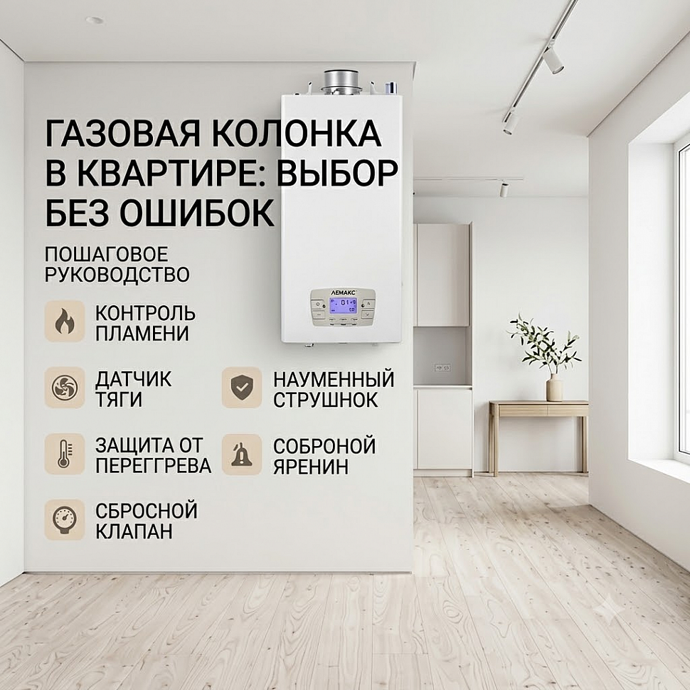 Газовая колонка в квартире: как выбрать и не ошибиться